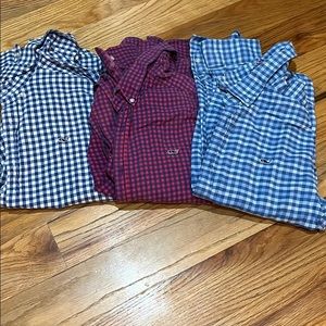 3 men’s Vineyard Vines Flannels
